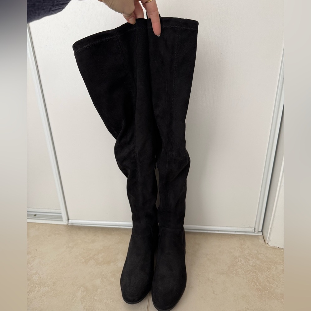 Black Over The Knee Women's Boots